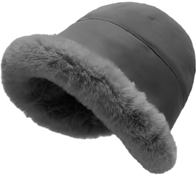 crazy bean Chapeau Femme Hiver de Pêcheur Élégant en Cloche Bob Bucket Hat