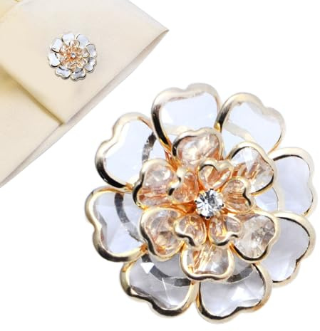 Knappar med klämma - elegant och fantasifull vintage kläddekoration | anpassningstillbehör för blusknappar - för mormor och fru Fi
