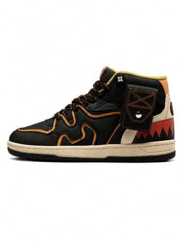 The Souled Store Naruto: Konoha herr High Top Sneakers | Anime-inspirerade streetwear-skor med vadderad sula och verktygsficka