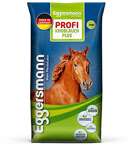Eggersmann Mein Pferdefutter Profi Knoblauch Plus 25 kg – Ergänzungsfuttermittel für Pferde – Gegen Fliegen, Bremsen & Stechmücken – Unterstützt den Stoffwechsel & die Immunabwehr