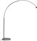 Qazqa - Moderne Bogenlampe chrom verstellbar ohne Schirm I Wohnzimmer - Stahl Rund - LED geeignet E27