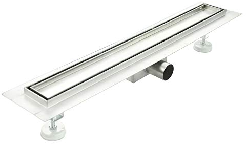 Idralite Canaleta de desagüe alicatable de Acero Inoxidable para Ducha 90 cm CM Mod. Tile