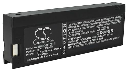 vhbw Batería Compatible con Nihon Kohden Cardiofax 8830A, ECG-9020 GEM, ECG-9130, ECG-9130K tecnología médica (2300 mAh, 12 V, AGM)