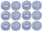 sourcing map 12Stk 18mmx7mm Gummi Runde Form Antirutsch Möbel Fuß Schutz Auflagen Klar DE de