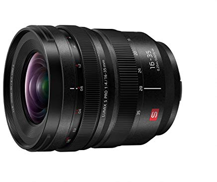 Panasonic Lumix S-R1635E Obiettivo Grandangolare 16-35mm F4, L-Mount System, Design Robusto, Nero