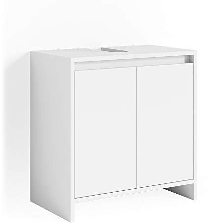 Vicco Waschbeckenunterschrank Emma, Waschtischunterschrank, Weiß, 58 x 60 cm