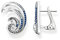 Thomas Sabo Damen Ohrstecker Welle in der Farbe Silber aus 925 Sterlingsilber mit Zirkonia, Größe: 20x 15mm, H2225-644-1