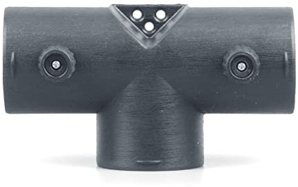 Luckxing 60MM/75MM Auto Heizung Entlüftungskanal, T-Stück Kunststoff Rohr Winkel Standheizung Zubehör Mit 2 Einstellbaren Ventilen Für Rohrbogen Auslass Auspuffanschluss Standheizung