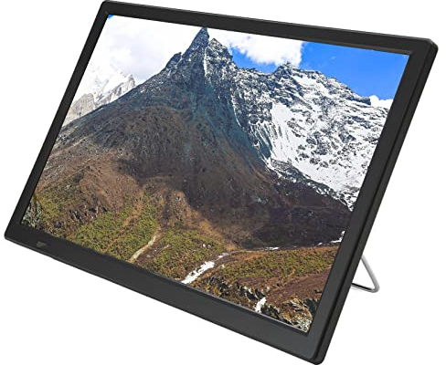 Televisor Portátil, Televisor Digital para Automóvil de 16 Pulgadas con Soporte, Radio FM, Sintonizador de Alta Sensibilidad, Alimentado por Batería Recargable, Control Remoto,