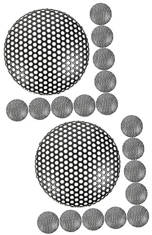 ibasenice 20pcs Mic Windscreen Replacement Mesh Microphone Grille Net Cover for Wireless Microphone Grille for Mic Accessory