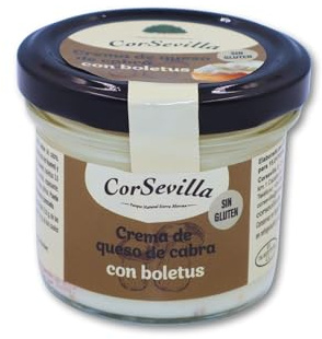 Corsevilla - Crema Queso Cabra Curado - Boletus - Queso Untar - Gourmet - Boletus - 1 unidadad - 100 g unidad aprox - 100 g aprox.