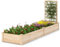 GOPLUS Jardinera con enrejado, bancal alto con enrejado, jardinera con suelo abierto, enrejado de madera de abeto, bancal de hierbas para patio, terraza (235 x 63 x 102 cm)