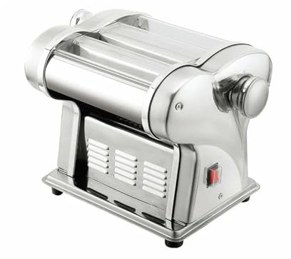 Wintem Macchina Elettrica per Spaghetti e Tagliatelle PM1650 135W 18x26x23cm - Lame Interscambiabili da 1 a 4mm - Capacità Produttiva Elevata 4kg all'Ora - Intuitiva ed Ergonomica - Resistente