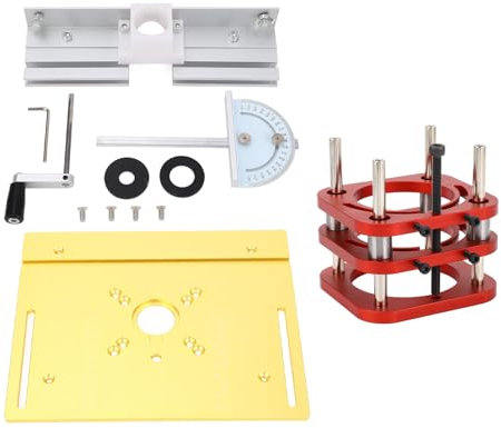Mavaol Base di sollevamento universale per la lavorazione del legno, controllo manuale, costruzione in lega di alluminio, regolatore 'altezza 'utensile, resistente alla ruggine e