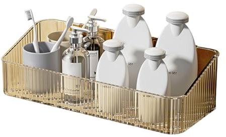 ULIJTH Étagère de douche adhésive robuste pour salle de bain - Étagères de rangement murales pour accessoires de salle de bain