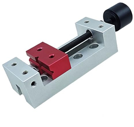 Macchine robuste Morsa Strumento Morsa in alluminio Morsa piatta in miniatura per trapano a pressare morsa da banco per tavolo parallelo e intaglio morsetto piatto in alluminio