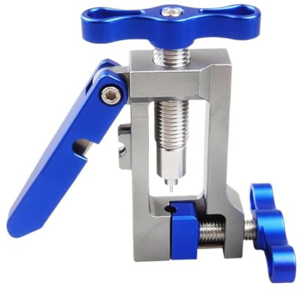 Herramienta múltiple para bicicleta, aleación de aluminio, 10,7 x 6,6 x 1,8 cm, herramienta de reparación de cortador de agujas de manguera hidráulica de freno de bicicleta, kit de instalación de