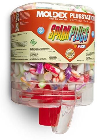 Moldex M6644 Extra-Soft Sparkplug Earplugs (250 per Dispenser) Orange