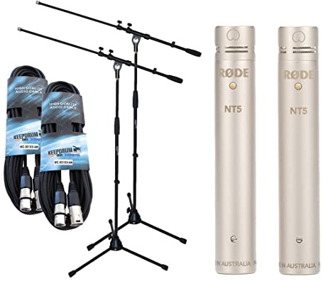 Rode NT5 MP Mikrofon-Set + 2X keepdrum Stativ + 2X keepdrum XLR-Kabel