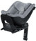 Kinderkraft I-GUARD PRO i-size 61-105 cm Kindersitz mit Isofix base und Stützfuß, bis zu ca. 4 Jahren, Sicherheitssystemen, 360 grad drehbar, Reclining, Kopfstütze mit einer Hand einstellen, Grau