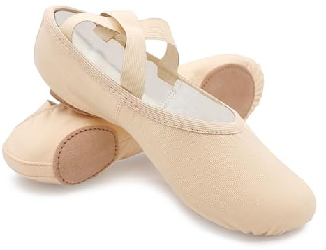 So Danca Stretch Canvas Split Sole Ballet Shoes for Adults, Women, Men (Light Pink, US Footwear Size System, Adult, Women, Numeric, Medium, 6.5)