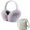 ZOCONE Ohrenschützer Damen und Herren Winter Ohrenwärmer Winddicht Plüsch Earmuffs Weich Ohrwärmer Erwachsene Faltbare Ohrenschutz Wind Winter Ear Warmers für Frauen (Grau)