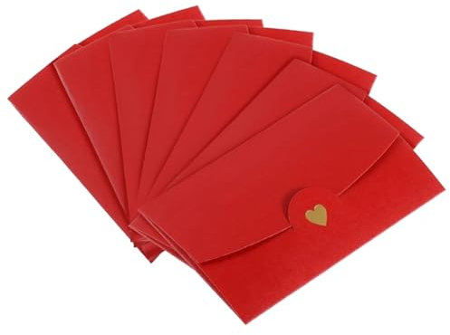 10 Stück Retro Kraftpapier Umschläge 17.5x11 cm Kreative DIY Vintage Heart-shaped Briefumschläge Geschenkkarten für Grußkarten Hochzeit Geburtstagsfeier Einladung Weihnachten Liefert Postkarten