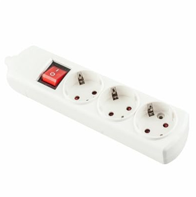 Base bianca 3 prese senza cab. C/INT Ideale per qualsiasi spazio, combina stile e funzionalità, consentendo più connessioni in un unico posto. Perfetto per la casa o l'ufficio.