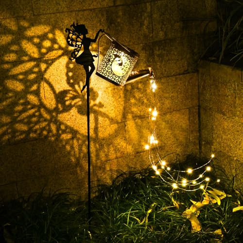 Comius Sharp Lanterne Solari da Esterno, Annaffiatoio Solare, Impermeabile Luci Solare da Giardino con Gancio da Pastore, per Tavolo Prato Balcone Natale Giardini Decorazioni