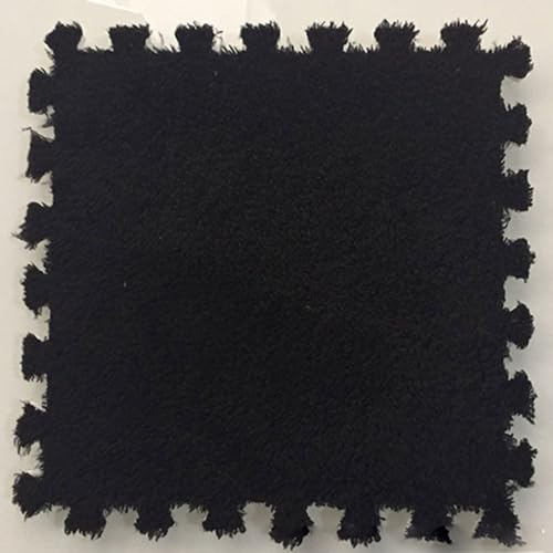 SBJKLYRN Alfombras, | Alfombra de Dormitorio | Alfombra De Felpa De Retales, Alfombra Antideslizante Lavable, Alfombra for Sala De Estar, Dormitorio, for Dormitorio, Sala De Estar, Comedor(Black)