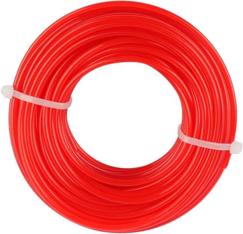 Trimmer Lines, Strimmer Wires, Durable, Flexible Nylon Cord for Grass Cutting, Weed Trimming & Garden Maintenance, Easy to Install, Universal Fit for Electric & Petrol Strimmers (2.4mm x 15 Meters)