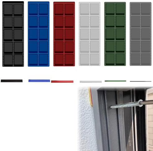 Lot de 90 entretoises en plastique 1-6 mm x 30 x 100 mm - Pour sol en vinyle - Système de clic - Plaques de vitrage - Rondelles de compensation - Cales de montage stratifiées