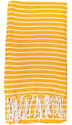 SUN & SURF Pareo Rayas Kikoy con Rizo 90X170CM Doble Textura - Toalla Resistente Playa Sol y Piscina