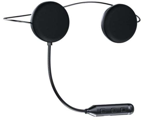 Birternhjälm headset, motorcykelhörlurar | ultratunna 12 mm intercom öronsnäckor musikkontroll automatisk svar för utomhusridning motorsport kommunikation