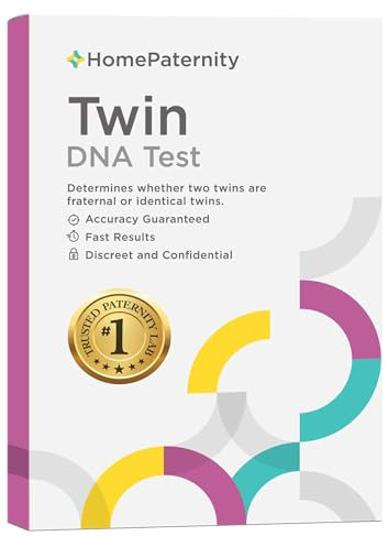 HomePaternity Twin DNA Test, Fast Results, Highest Accuracy Available with Up to 34 Genetic Markers Tested, All Lab Fees & Shipping Included, Identical or Fratneral Twins