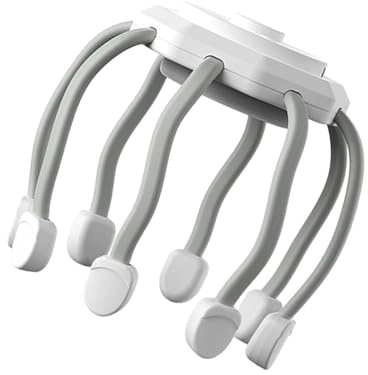 Masajeador de Cuero Cabelludo Inalámbrico – Herramienta Eléctrica con 8 Nodos, Aparato Portátil de Relajación | Masajeador para Hogar, Dormitorio, Apartamento, Spa, Noche, alivios del Estrés