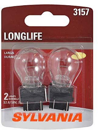 SYLVANIA 3157 Long Life Miniature Bulb, (Contains 2 Bulbs)
