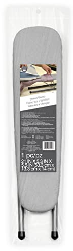 Dritz Clothing Care 82450 Collapsible Sleeve Board, 5 x 5-1/2 x 21-Inch , Gray