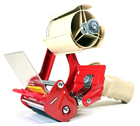 PAMPOLS Handabroller | Professioneller, robuster Abroller für Klebebänder | Für Paketbänder mit bis zu 75 mm Breite | Für den industriellen Gebrauch geeignet |Profi-Qualität | 75 mm brite