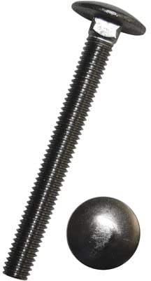 Tornillo de bloqueo con cuello cuadrado M6 x 30 – 20 unidades – inoxidable – rosca completa – Tornillos de cabeza redonda plana – Tornillos de torbanda – Tornillos redondos planos con cuello cuadrado