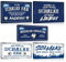 5er Set Fußball Blechschilder - Fussball Metallschild mit Spruch - Sport Schild Deko Zubehör Geschenk Fanartikel für Schalke Fan Liebhaber Begeisterte