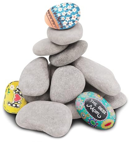 10 Pièces Galets à Peindre, Pierres Plates à Peindre, Galets Peinture DIY Naturelles, Galets Naturels, DIY Peintes Rocher, Galets Naturels, Pour Dessin De Pierres Peintes, Décoration De Aquarium