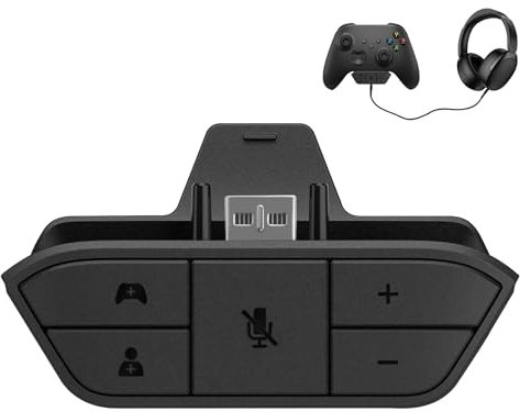 HELION 1 Pcs Stereo Headset Adapter, Xbox Headset Adapter for Xbox One/One S/Elite 1/2/Series S|X Controllers