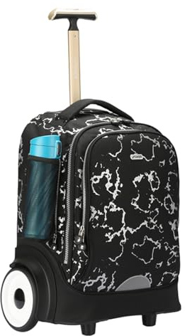 UNIKER Rolling Laptop Bag for 15.6 Inch Laptop,Community Nurse Bag on Wheels Work case,Roller Backpack for School, Business Daypack,Laptop Roller Case Travel Carry-on,T5- Flame, 40L