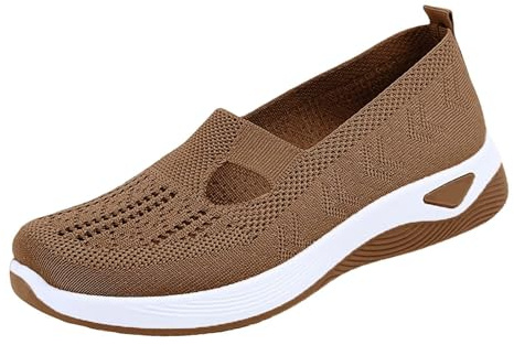 Damskor sommar chic - ortopedisk sko dam skor ihålig mesh övre sneakers snörning casual espadriller sko plattform skor andningsbara skor vandring sko