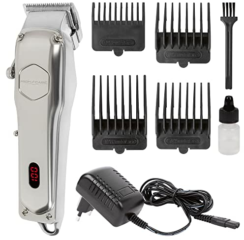 ProfiCare® Haarschneidemaschine u. Bartschneider Herren, Haarschneidemaschine Profi mit 4 abnehmbaren Kammaufsätzen u. 3-stufiger Ausdünnfunktion, Rasierer mit Direct Drive-Funktion - PC-HSM/R 3100