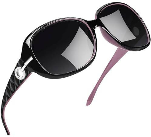 Joopin Gafas de Sol Mujer Moda Polarizadas Protección UV400 de Gran Tamaño Gafas de Sol Señoras (Púrpura)