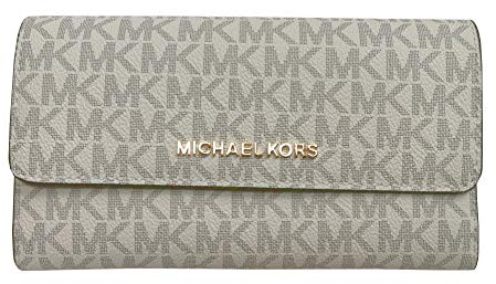 Michael Kors Jet Set Travel Large Trifold Leather Wallet