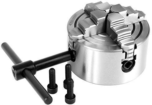 4-Jaw Metal Lathe Chuck, K72-80 4-Jaw Independent & Reversible Jaw Metal Lathe Chuck Turning Machine Accessories