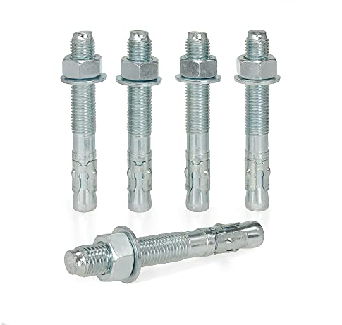 KM TRADE Bolzenanker - Schwerlastanker aus verzinktem Stahl mit ETA Zulassung, Option 7 - M20 x 150 mm, fixierbare Dicke: 15 mm - 25 Stück